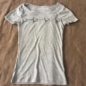 Aeropostale cross cross stitching t shirt